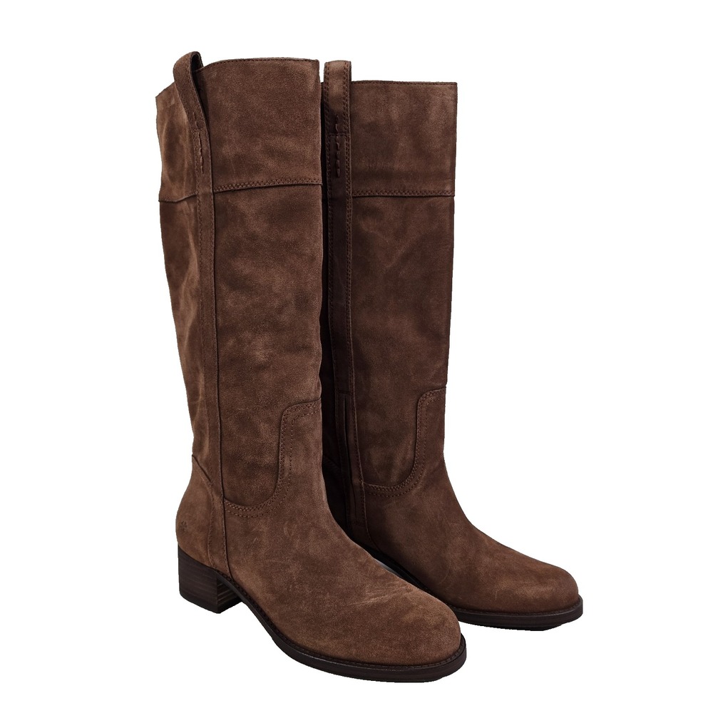 Lucky Brand Womens Size 9.5M Brown Knee High Hazelnut Hybiscus Boots NWD